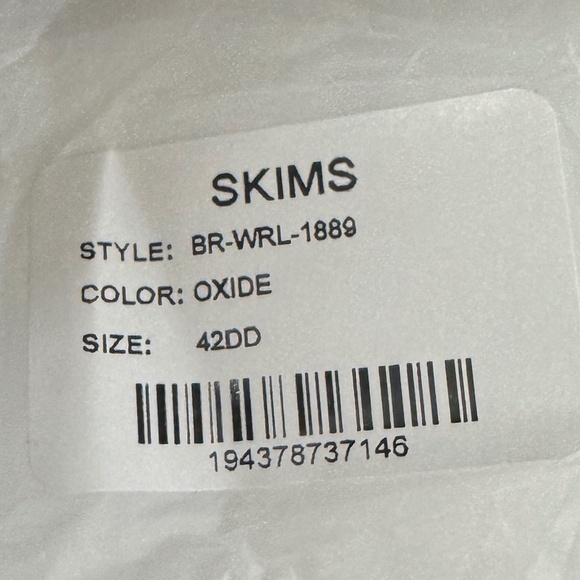 NEW SKIMS Wireless 42DD Oxide Bra - Picture 2 of 6